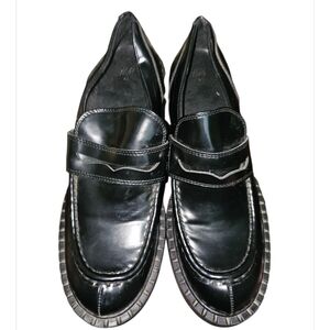 💰H&M Glossy Black Men's Slip-On Loafers